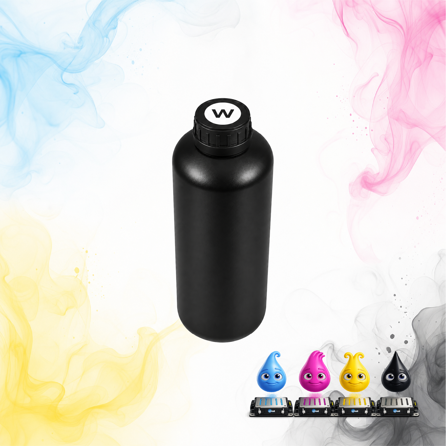 Audley I3200 UV Ink White Hard 1L Bottle