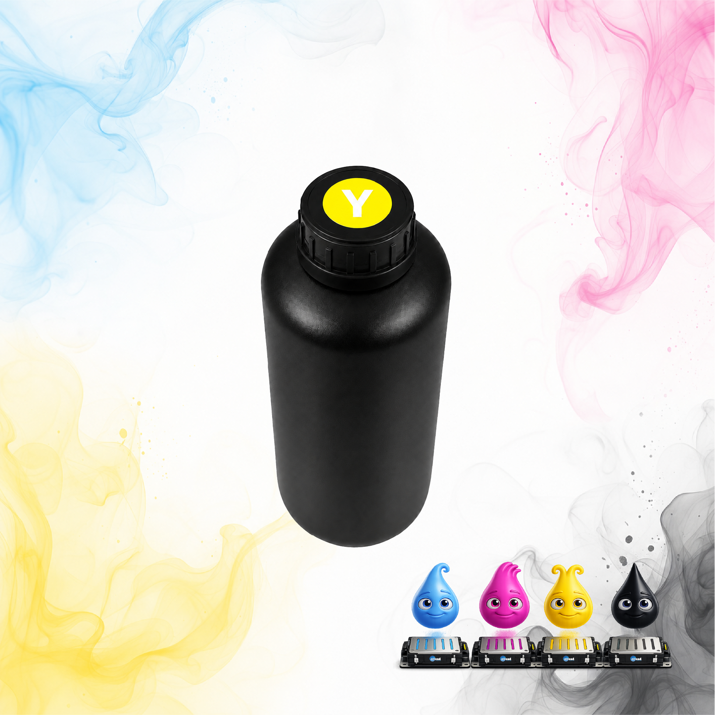Audley Japanese UV Yellow Ink UV Y 1L