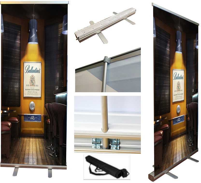Industry Standard Retractable Banner Stand- 34x79
