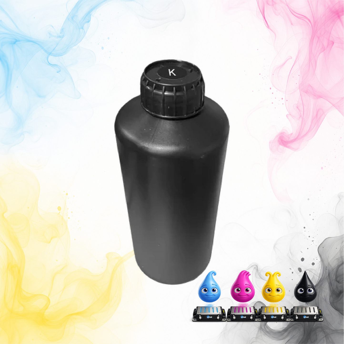 Audley 1L Neutral Black UV‑DTF Ink – Vibrant, Clog‑Free, Durable Prints