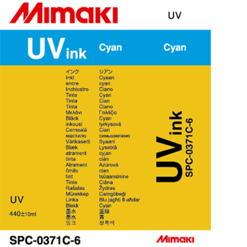 Mimaki UV Curable Ink Cartridge 440ml Cyan