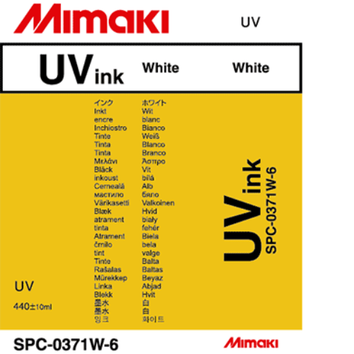 Mimaki UV Curable Ink Cartridge 440ml White