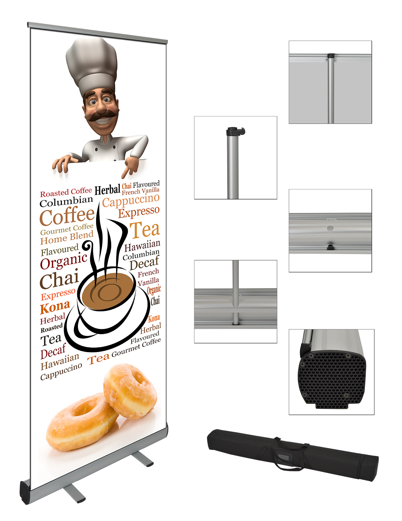 Premium Industrial Standard Retractable Banner Stand-34 x 79