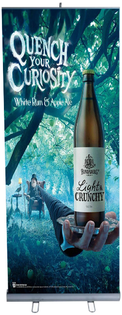 Standard Premium Telescoping Retractable Banner Stand- 34" x 87"