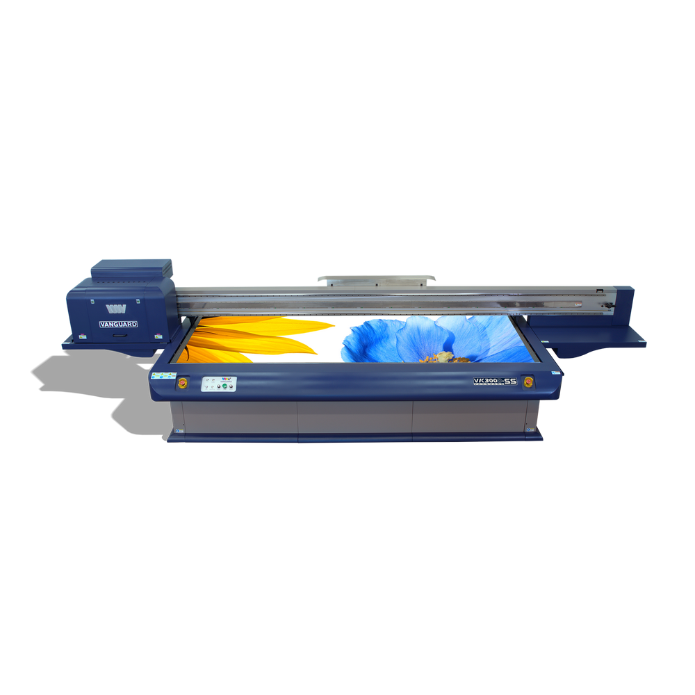 Vanguard VK300D-SS 5X10 Flatbed Led UV Printer With Superior Suction Vacuum Table