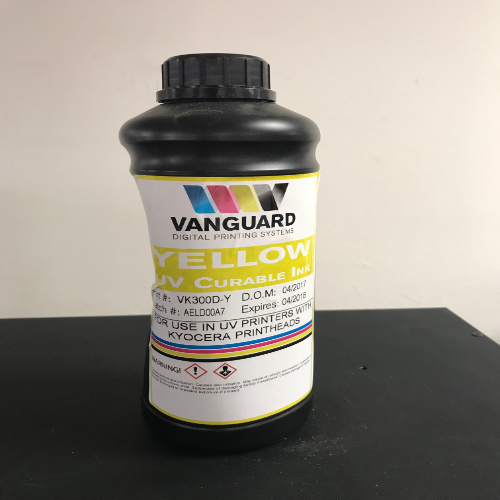 Vanguard VK300D Series | Kyocera KJ4A UV Curable Ink Bottle (1 Liter) Yellow