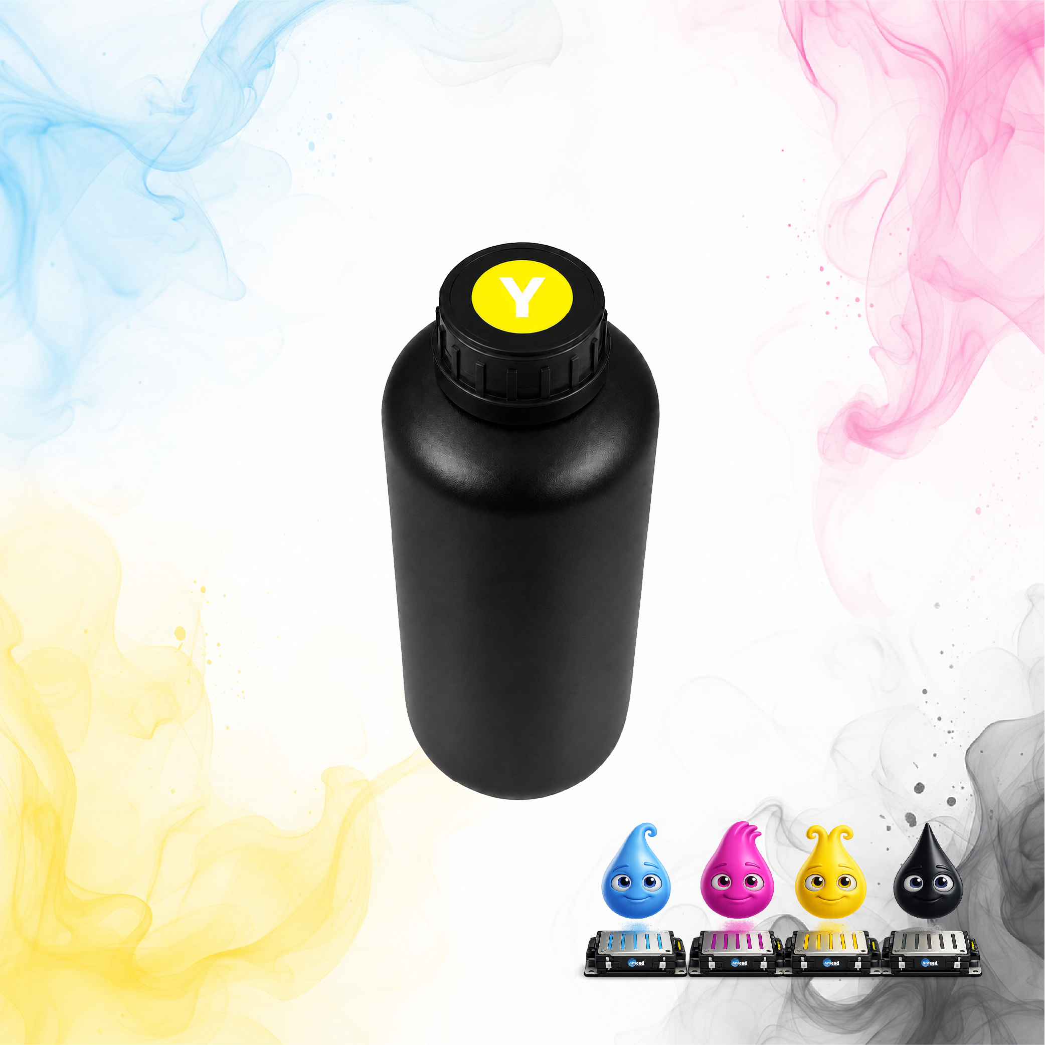 Audley Japanese UV Yellow Ink UV Y 1L