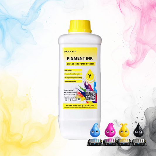 Amcad Graphics Audley 1000ml Budget-Friendly DTF Ink – Yellow