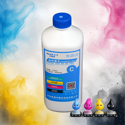 Amcad Graphics Audley 1000ml Premium Japan-Imported DTF Ink – Cyan