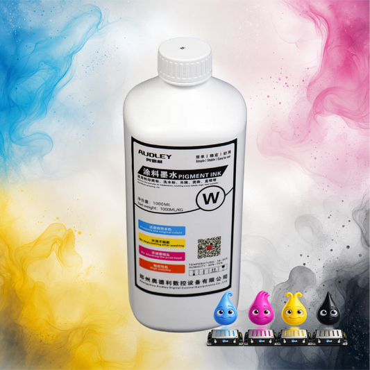 Amcad Graphics Audley 1000ml Premium Japan-Imported DTF Ink – White
