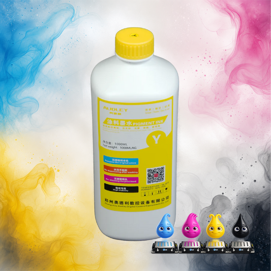 Amcad Graphics Audley 1000ml Premium Japan-Imported DTF Ink – Yellow