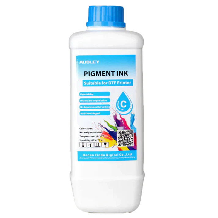 Audley Budget-Friendly DTF Ink – Cyan (1L)