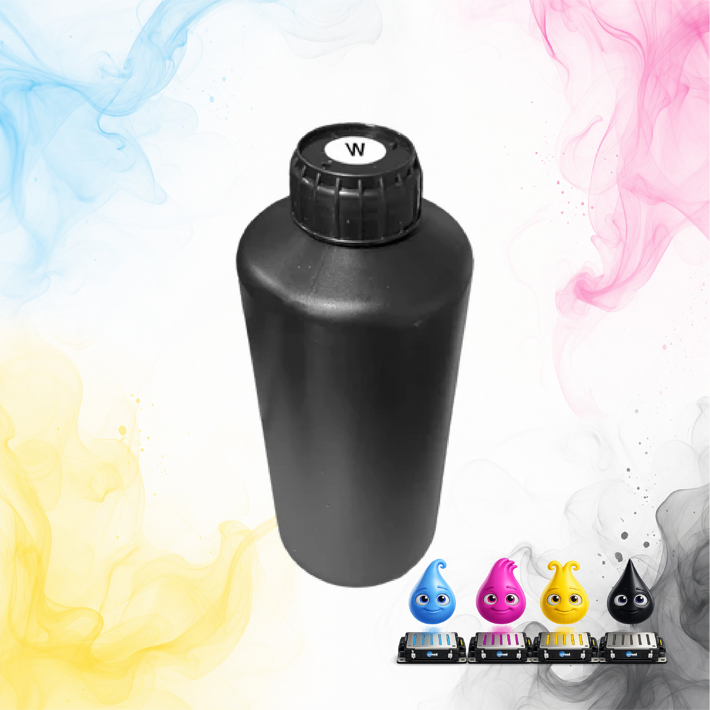 Audley 1L Neutral White UV‑DTF Ink – High‑Opacity, Clog‑Free, Durable Prints