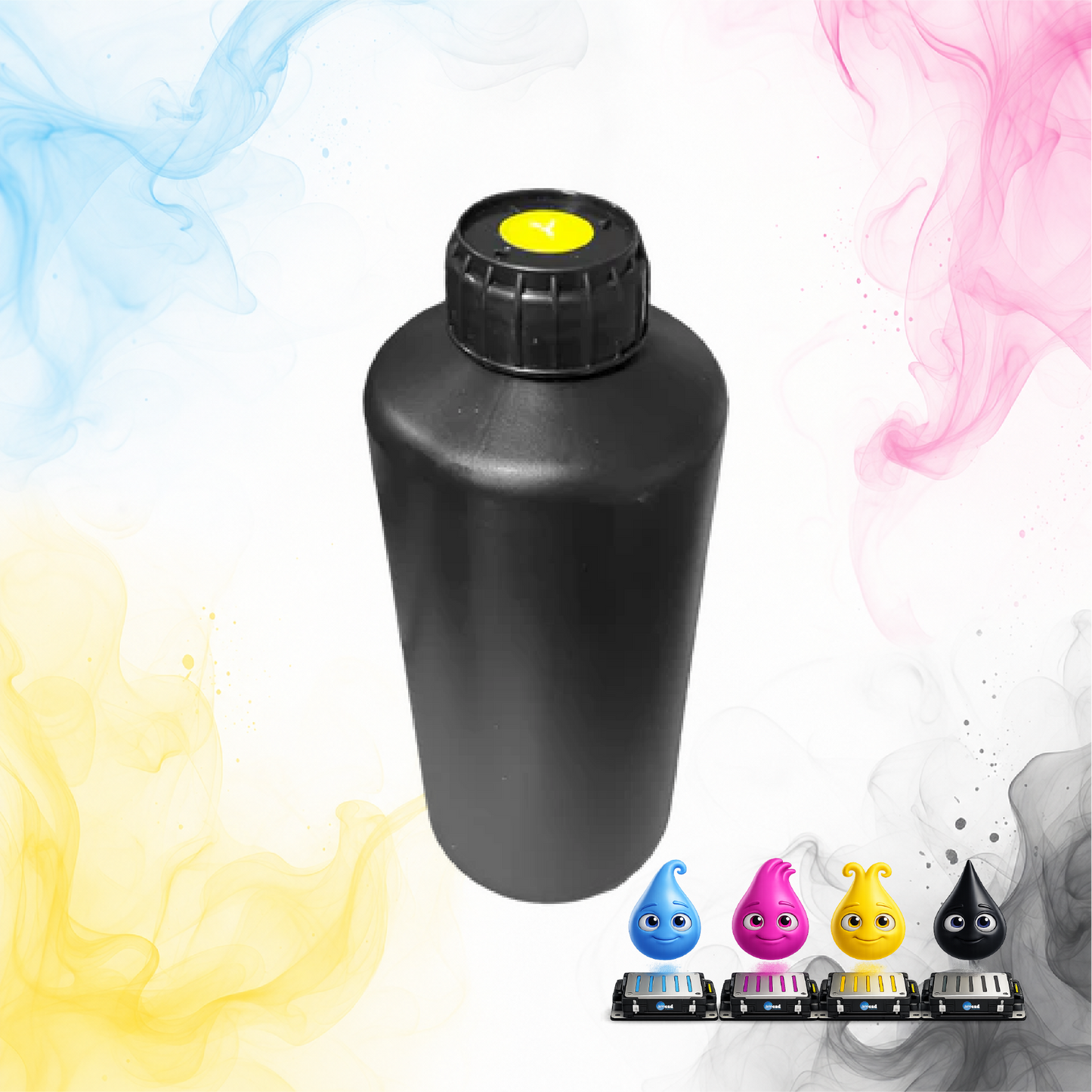 Audley 1L Neutral Yellow UV DTF Ink – Vibrant, Clog‑Free, Durable Prints