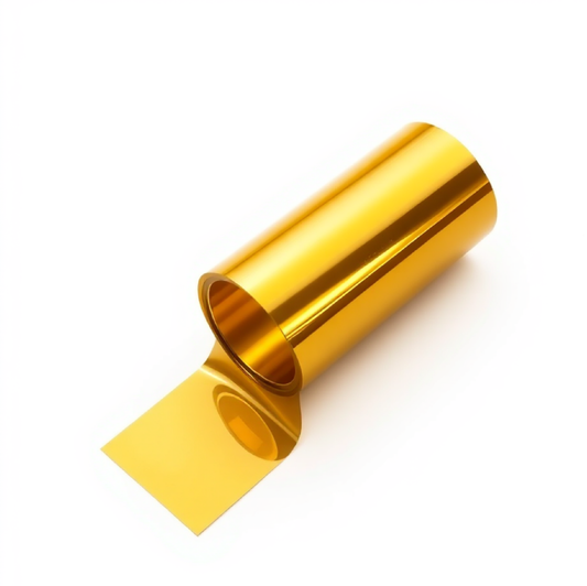 DTF Gold Transfer Film – Cold Peel 30cm by 100m Roll (12in x 328in)