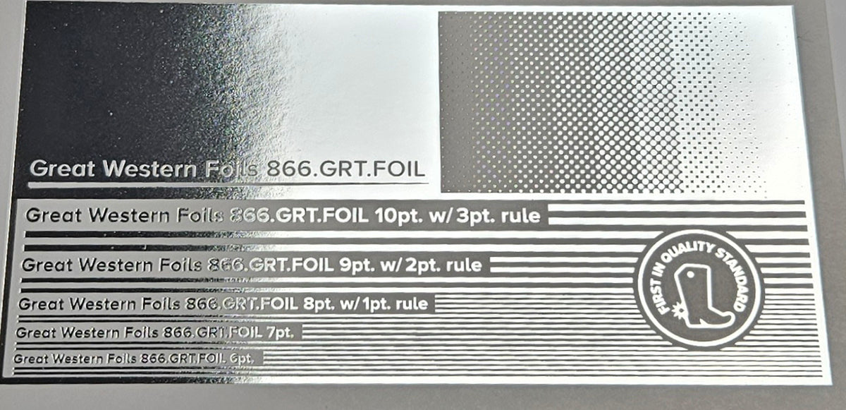 GWF Foil- Bright Silver- 12.5"x500'