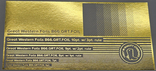 GWF Foil- Bright Gold- 12.5"x500'