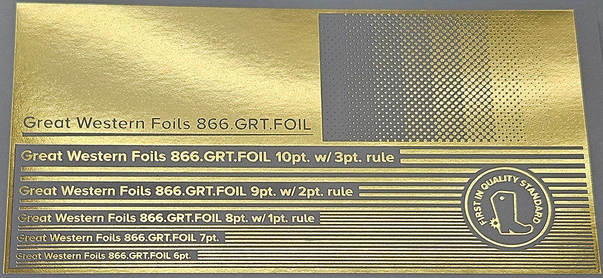 GWF Foil- Satin Gold- 12.5"x500'