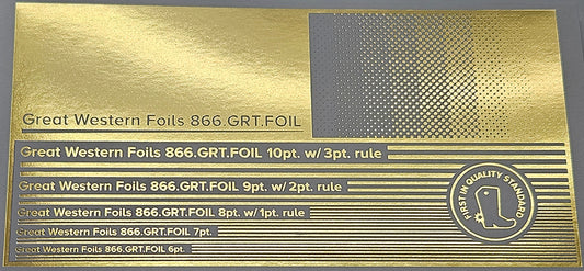 GWF Foil- Satin Gold- 12.5"x500'