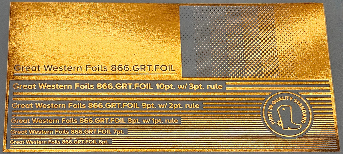 GWF Foil- Copper- 12.5"x500'