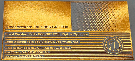 GWF Foil- Copper- 12.5"x500'