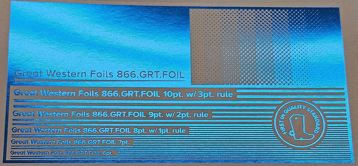 GWF Foil- Metallic Blue- 12.5"x500'