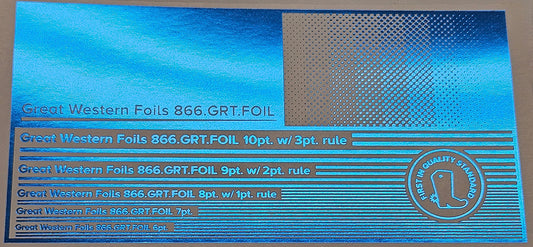 GWF Foil- Metallic Blue- 12.5"x500'