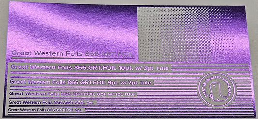 GWF Foil- Metallic Purple- 12.5"x500'