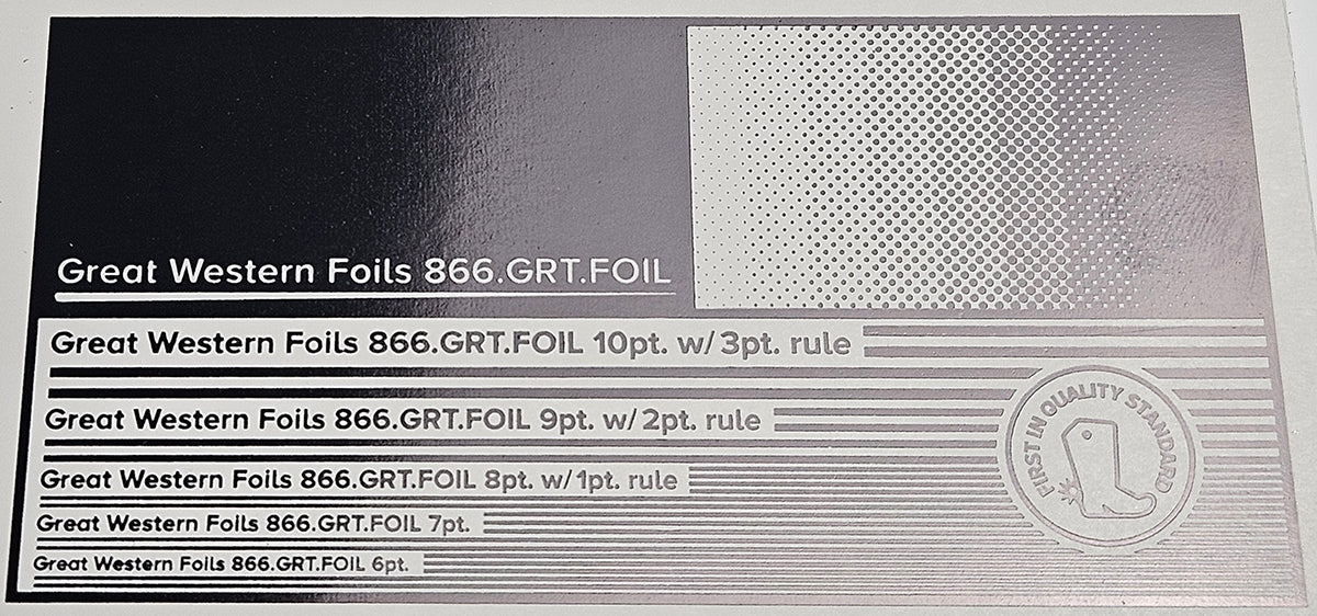 GWF Foil- Metallic Black- 12.5"x500'