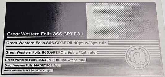 GWF Foil- Metallic Black- 12.5"x500'