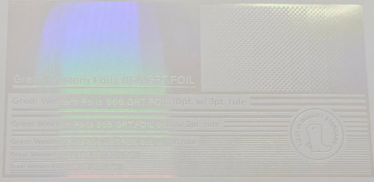 GWF Foil- Holographic Transparent- 12.5"x500'