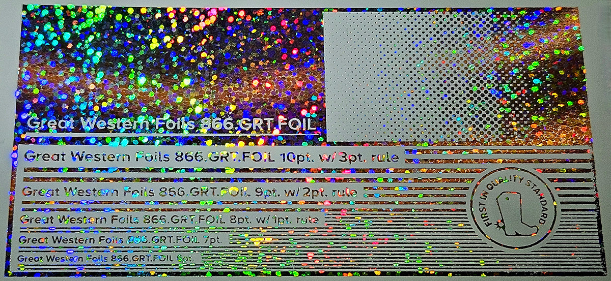GWF Foil- Holographic Silver Sm Dots- 12.5"x500'