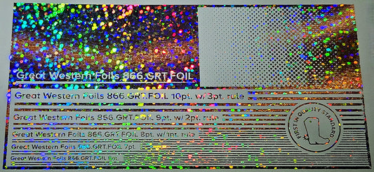 GWF Foil- Holographic Silver Sm Dots- 12.5"x500'