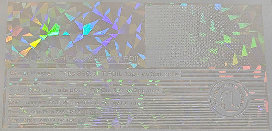 GWF Foil- Holographic Cracked Ice Transparent- 12.5"x500'