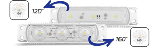 TMT LEDS- Midi 3 1,5W 6500K Silver- 50 Count