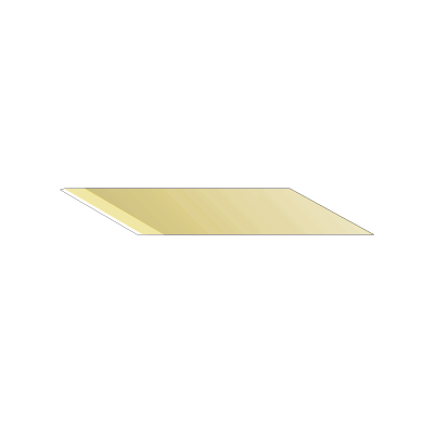CFX Titanium Coated Blade 45° - for Media 10mm - .4mm Thickness