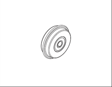 CFX Creasing Roller 26-T1 (Thin for Corrugated Plastic) - Incl. w/ C26