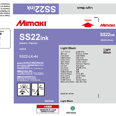 Mimaki SS22 Solvent ink Paper cartridge Light Black 440ml
