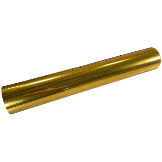 Audley 25" (64cm) x 656ft (200m) UV DTF Gold Foil Film – Industrial Metallic Finish