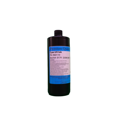 CET Color Cyan 96 Series UV Curable Ink Bottle (1 Liter)