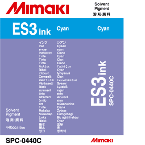 Mimaki ES3 Solvent Ink Cartridge 440ml Cyan