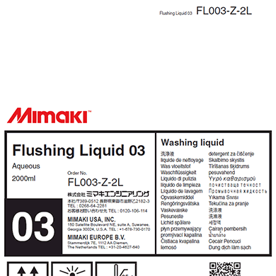 Mimaki Flushing Liquid 03 2 Liter Pack