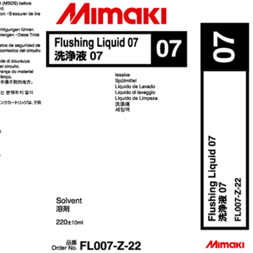 Mimaki Flushing Liquid 07 cartridge 220ml