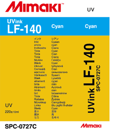 Mimaki LF-140 UV Curable Ink Cartridge 220ml Cyan