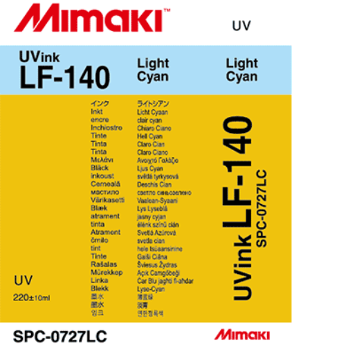 Mimaki LF-140 UV Curable Ink Cartridge 220ml Light Cyan