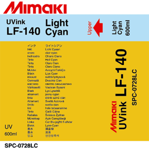 Mimaki LF-140 UV Curable Ink Pack 600ml Light Cyan