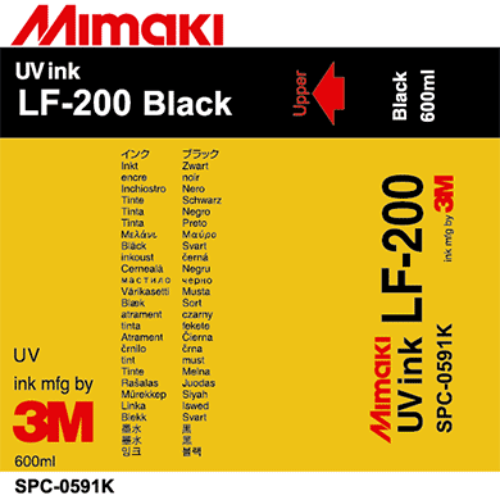 Mimaki LF-200 UV Curable Ink Pack 600ml Black