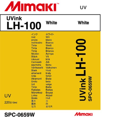 Mimaki LH-100 UV Curable Ink Cartridge 220ml White