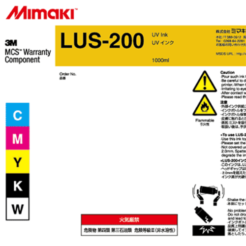 Mimaki LUS-200 UV Curable Ink Bottle 1 Liter Black
