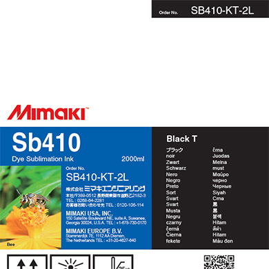 Mimaki SB410-KT-2L Sb410 Dye sublimation ink pack Black T 2L